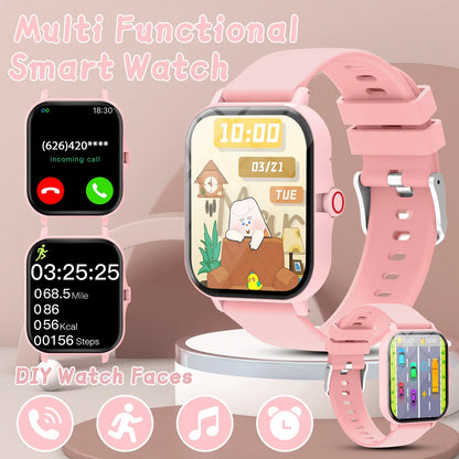 2026 Smartwatch with 1.83-Inch Screen | Bluetooth Call Fitness Tracker for Kids and Adults