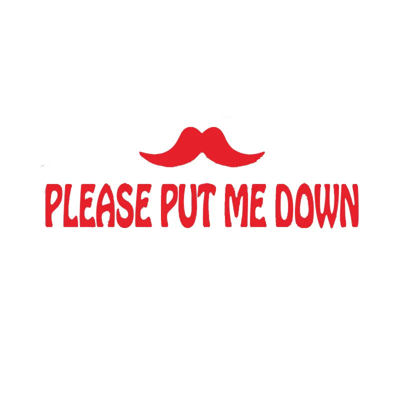 PUT ME DOWN Toilet Seat Reminder Sign | Funny Vinyl Bathroom Decal
