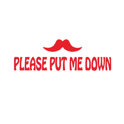PUT ME DOWN Toilet Seat Reminder Sign | Funny Vinyl Bathroom Decal