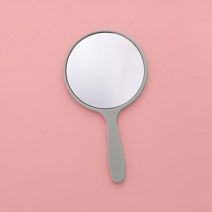 Handheld Portable Round Makeup Mirror | Compact Vanity Mirror for Travel