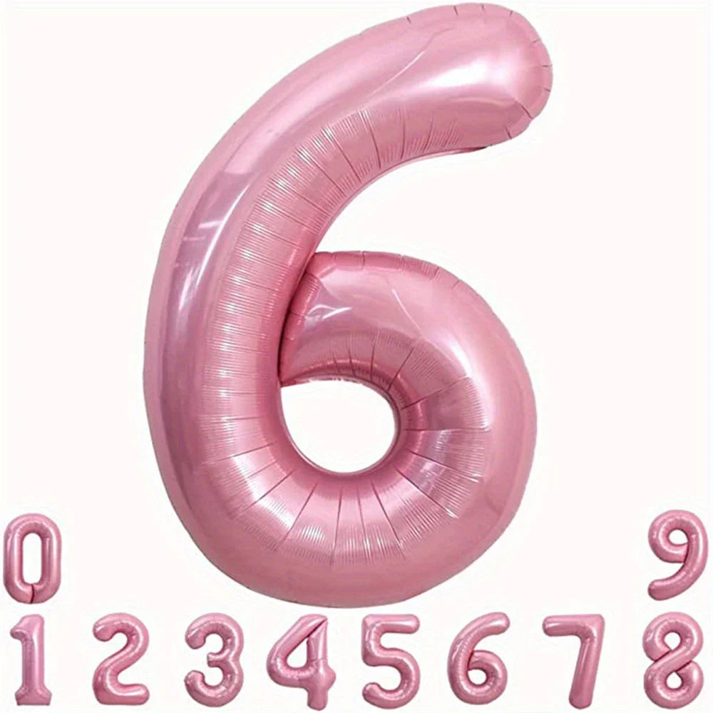 Pink Foil Number Balloon 40 inch | Birthday Party Decor