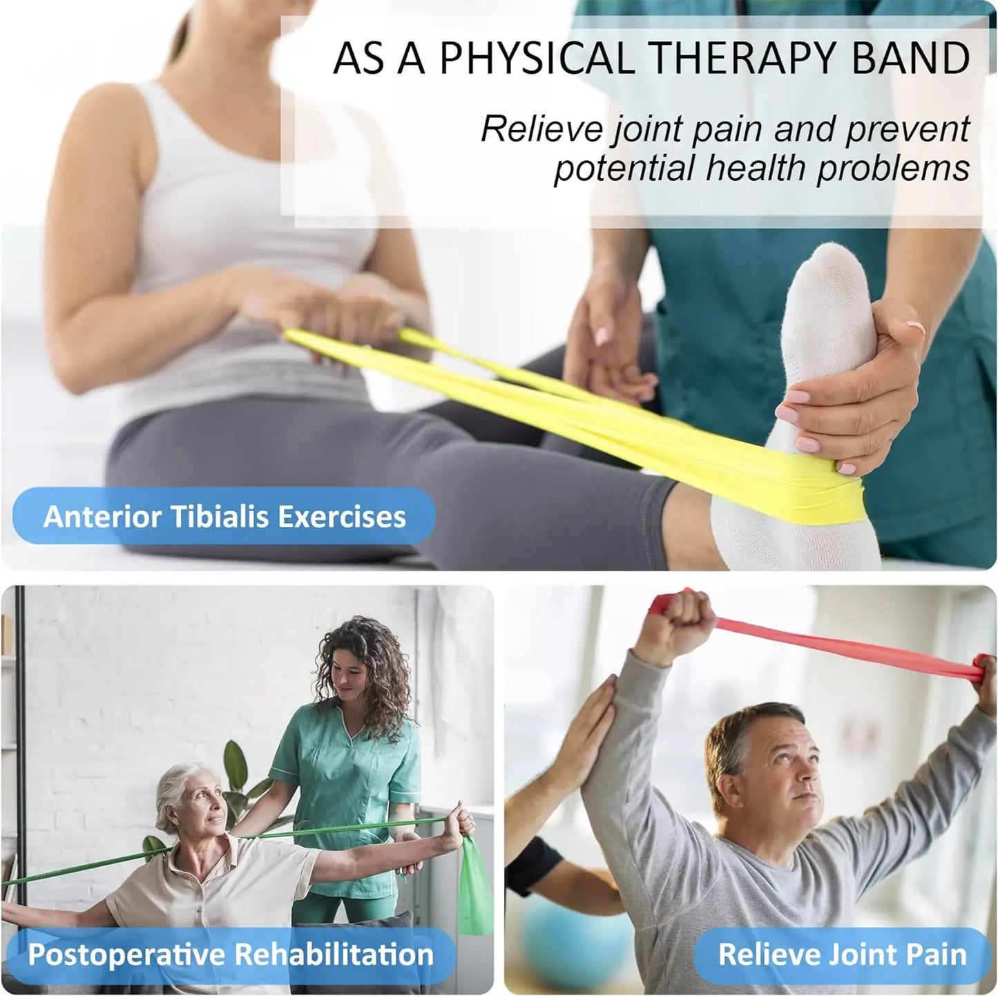 Yoga Physiotherapy Elastic Band | Gym Resistance Band for Pilates and Stretching