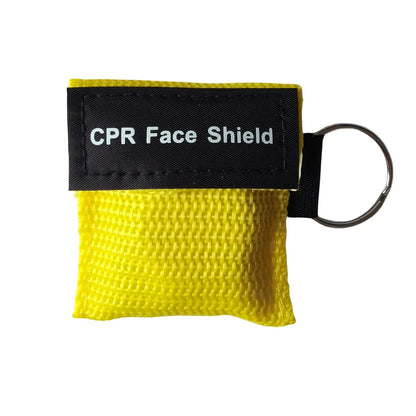 Compact CPR Face Shield Keychain | Portable Emergency Resuscitator Mask