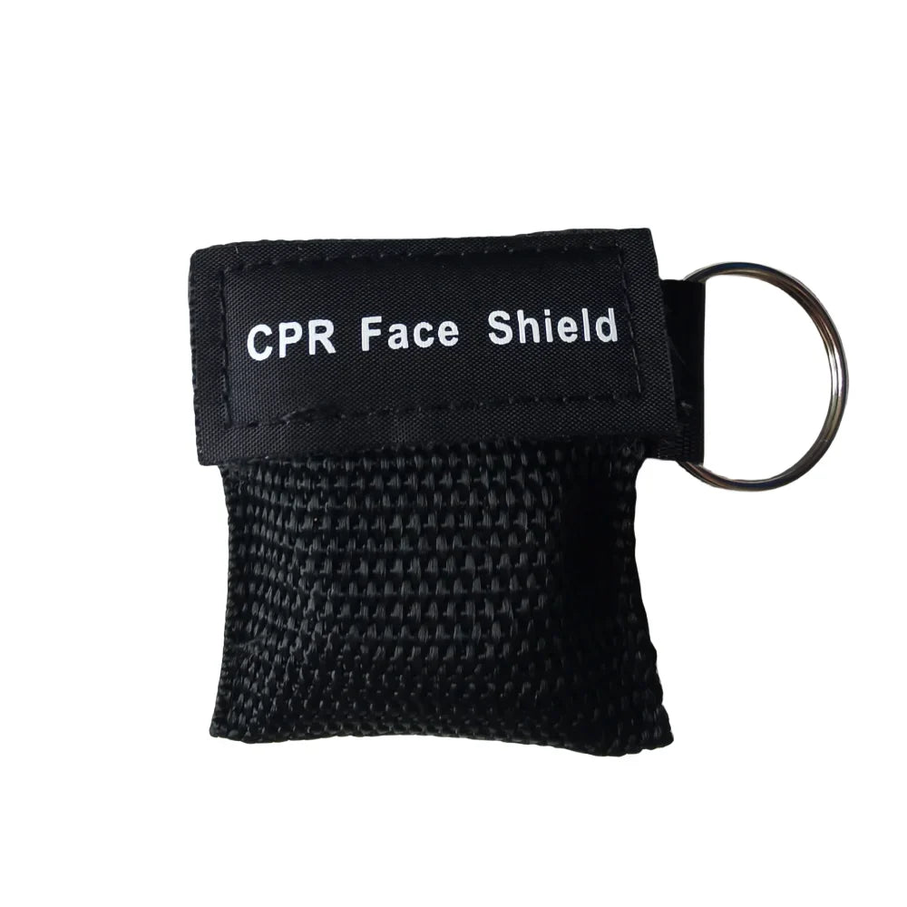 Compact CPR Face Shield Keychain | Portable Emergency Resuscitator Mask