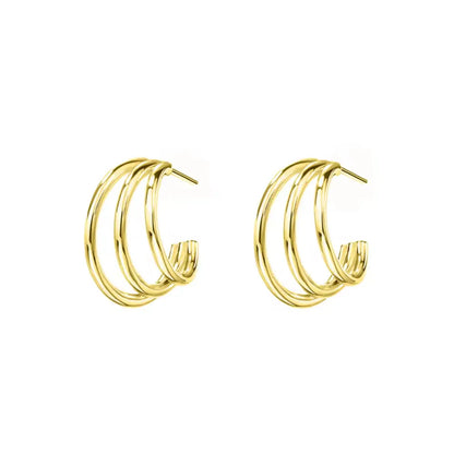 925 Sterling Silver Cross Drop Earrings | Gold Plated Fashion Jewelry for Women