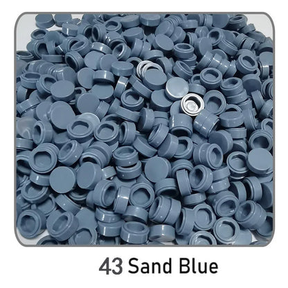 1000Pcs Tile 1x1 Round Building Blocks | 52 Color DIY Educational Creative Toy Set
