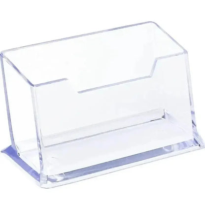 1pc Transparent Desktop Acrylic Shelf Storage Box – Display Stand & Business Card Holder