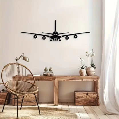One Piece of Metal Wall Art – Boeing Aircraft Design – 15.75 X 4.72 Inches – Ideal for Scene Decoration and Stylish Metal Accent