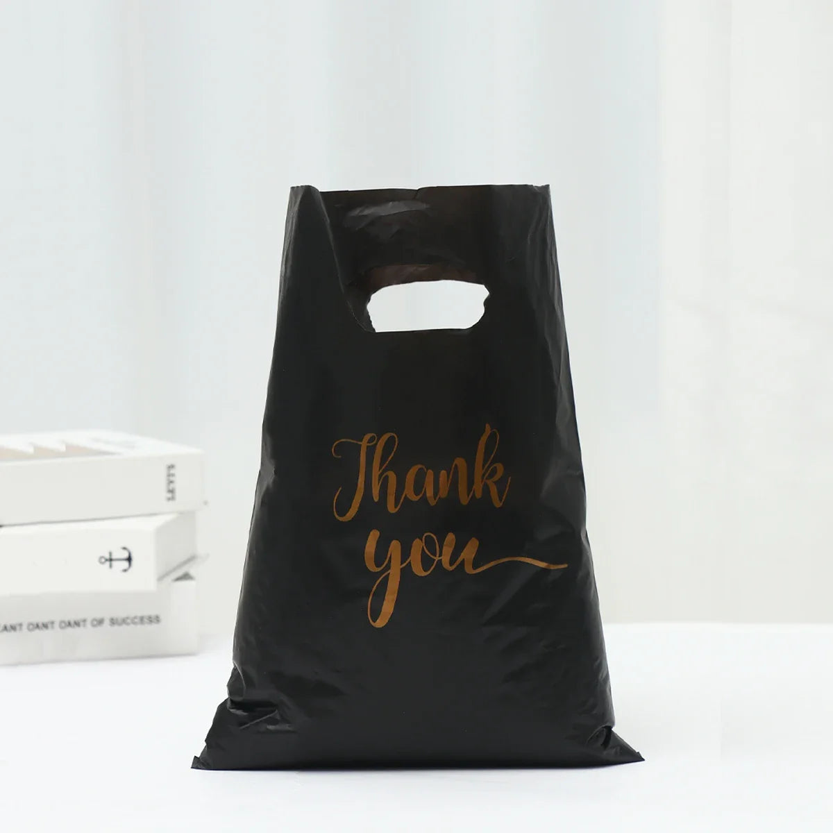 100 sacs de remerciement en plastique, sac cadeau, sac de courses, fourre-tout 20*30cm, sac cadeau pour anniversaire, mariage, fêtes, bonbons, biscuits