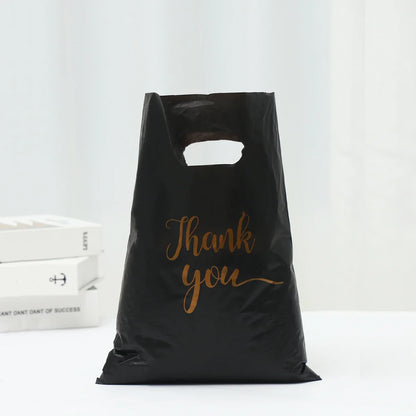 100 sacs de remerciement en plastique, sac cadeau, sac de courses, fourre-tout 20*30cm, sac cadeau pour anniversaire, mariage, fêtes, bonbons, biscuits