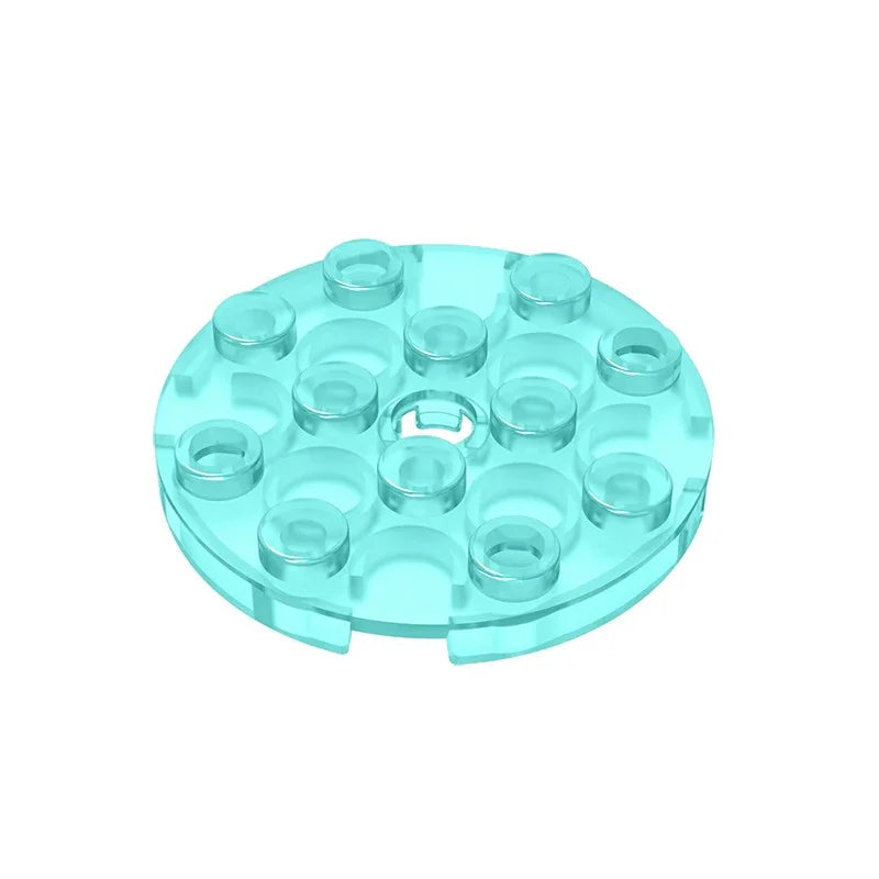 Gobricks GDS-841 Round Plate 4x4 with Hole | Compatible Building Block for DIY Creations