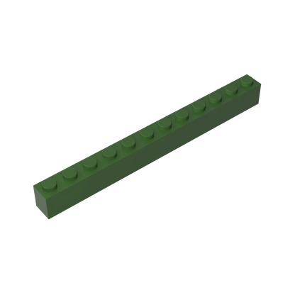 Gobricks GDS-538 Brick 1 x 12 | Compatible Building Block Pieces for DIY Construction