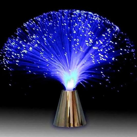 Lampe étoile LED à fibre optique multicolore veilleuse décoration de centre de table de mariage
