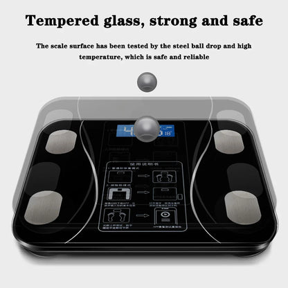 Smart Bluetooth Digital Scale – USB Rechargeable with LED Display and App Sync