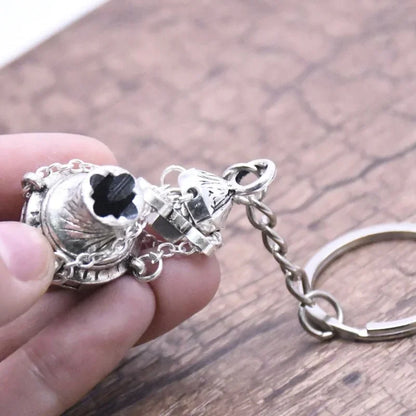 Christian Incense Burner Keychain | Religious Key Ring for Car Bag Pendant