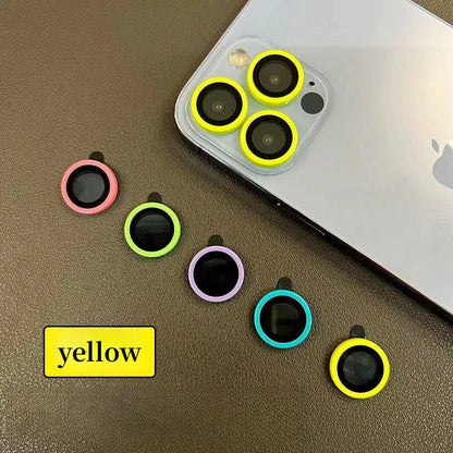 Glowing Tempered Glass Camera Lens Protector | For iPhone 14 13 12 11 15 Pro Max