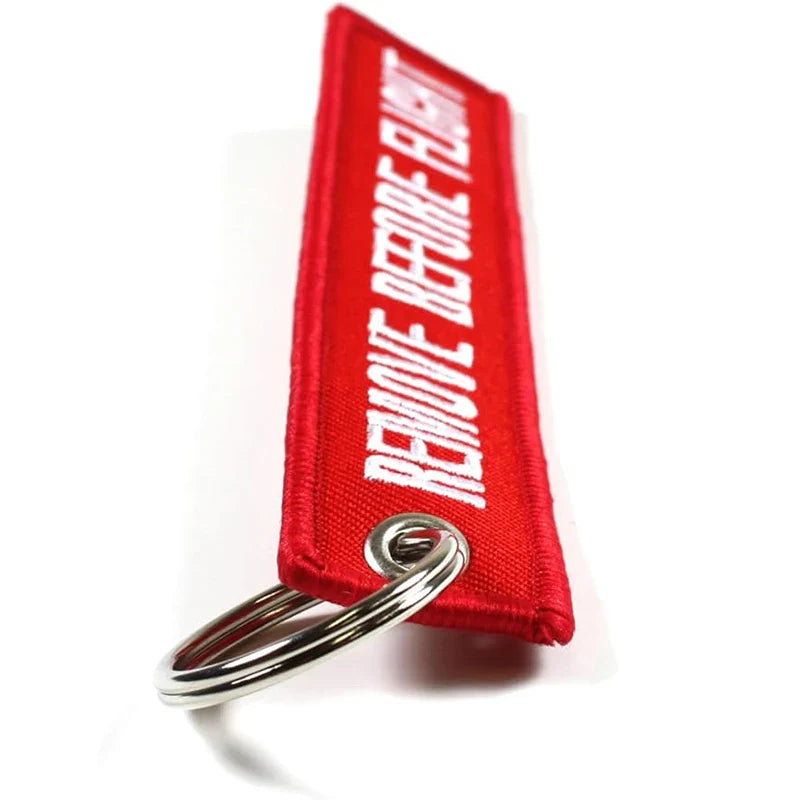 5PCS Remove Before Flight Keychain | Aviation Jet Tag Key Holder Set