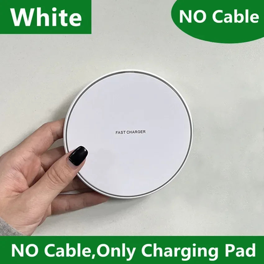 Wireless Charger Pad Stand | Fast 30W Qi Charger for iPhone Samsung Xiaomi