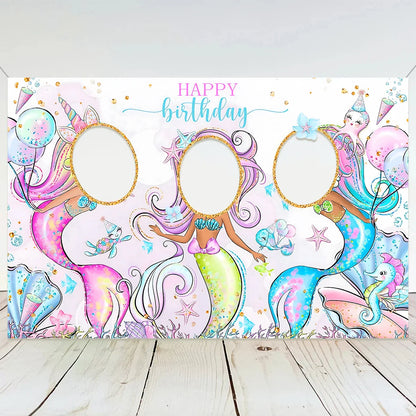 6pcs Little Mermaid Keychains Mermaid Keychains Happy Birthday Party Decoration Kids Under The Sea Party Baby Shower Decoration