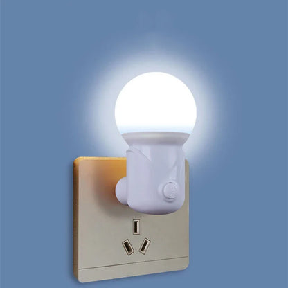 LED Night Light with Dimmer | 2-Color Eye Protection Lamp for Baby Nursing and Sleep