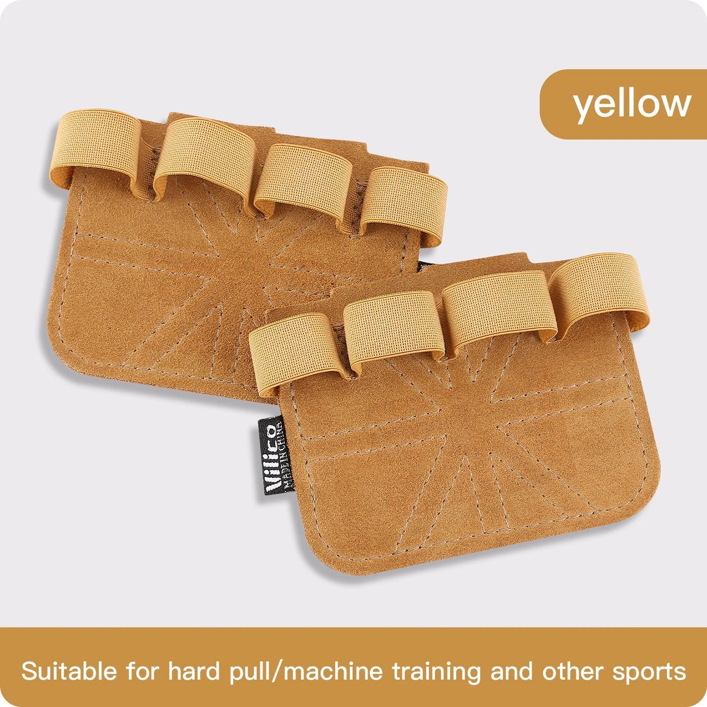 Powerlifting Gym Gloves | Breathable Weightlifting Gloves with Leather Palm Guard for Men and Women