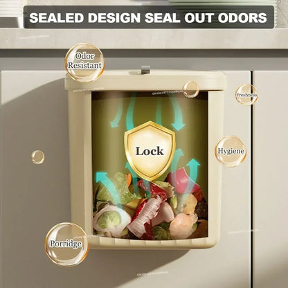 Wall-Mounted Kitchen Trash Can
