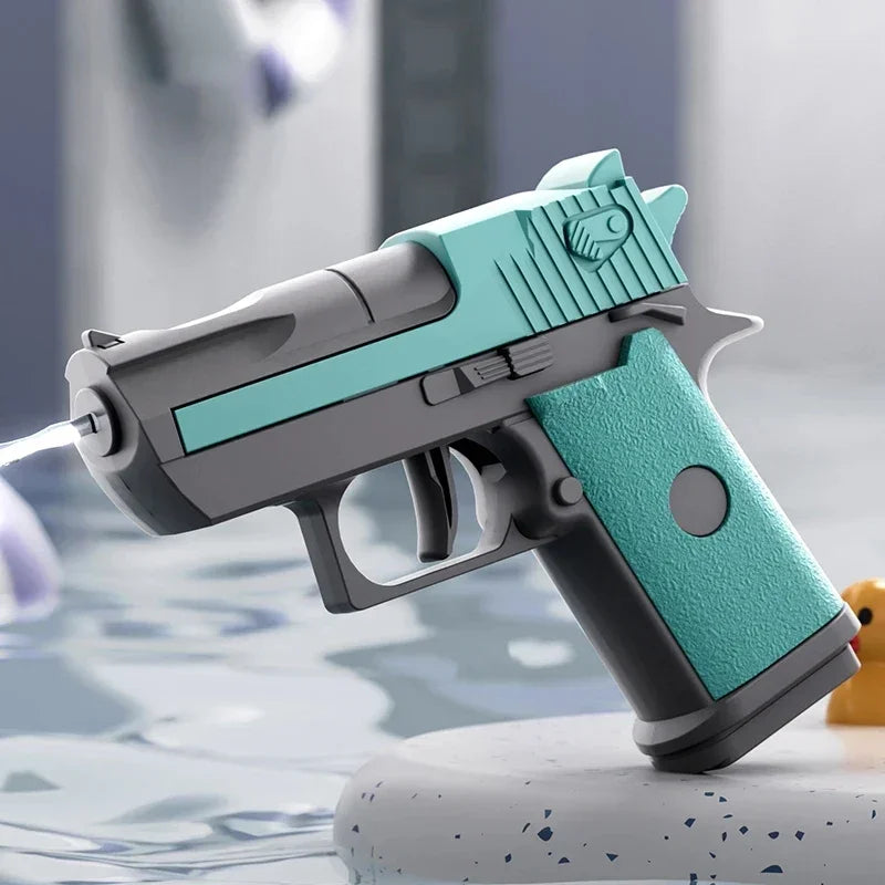 Mini Water Pistol | Mechanical Continuous Firing Water Gun for Summer Pool Play