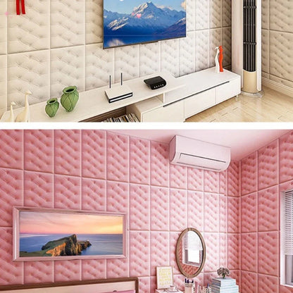 Anti-collision Foam Wallpaper Bedside Sticker | Self-adhesive Soft 3D Wall Padding for Children's Room