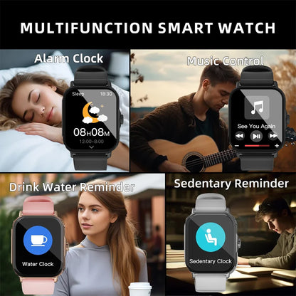KESHUYOU H6 Plus Smart Watch | 1.85-Inch Bluetooth Calling Fitness Tracker