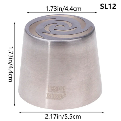 1Pc Stainless Steel Russian Piping Tip | Christmas Cake Icing Nozzle for Cupcake Decorating