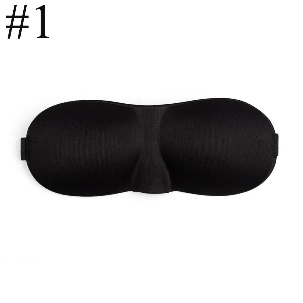 3D Contoured Sleep Eye Mask | Light Blocking Blindfold for Deep Sleep