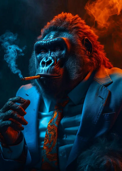 Three Swag Monkeys Canvas Art Posters and Prints Hip Hop Monkey Fashion Paintings on the Wall Art Animals Pictures Room Decor