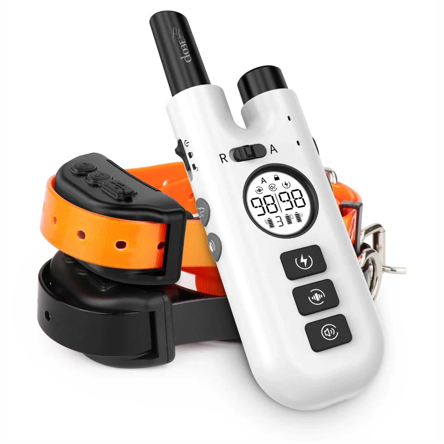 Dog Training Collar 800M Remote Waterproof Rechargeable No Bark Control Collar 2in1