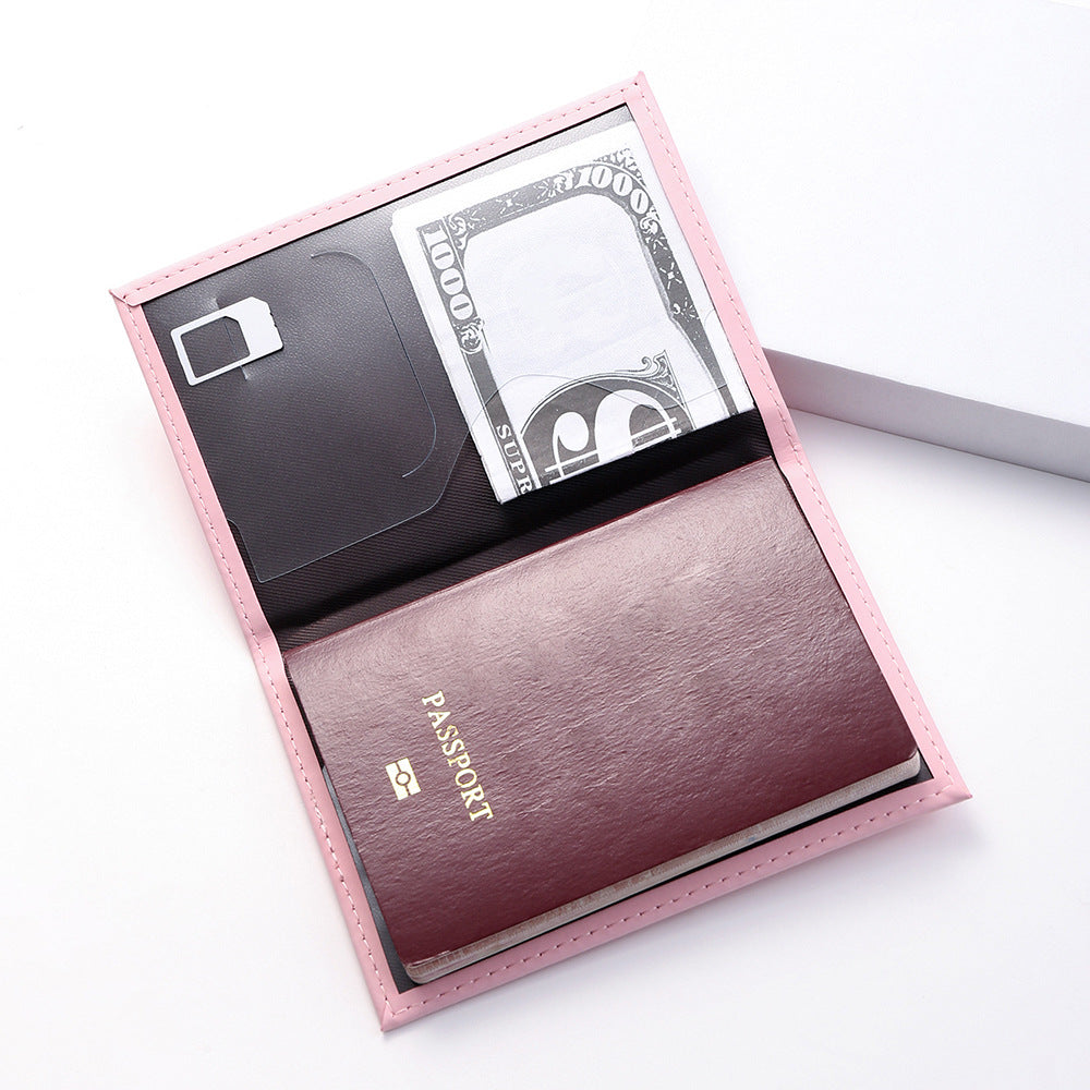 RFID Vintage PU Leather Passport Holder – Multi-Function Travel Wallet