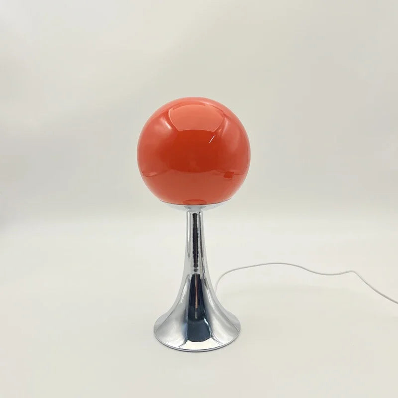 Glass Round Table Lamp Home Bedroom Desk Night Light Atmosphere Bedside Lamp