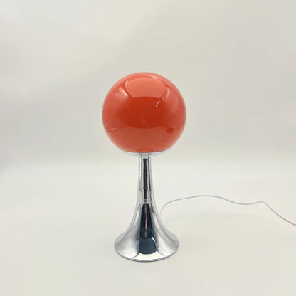Glass Round Table Lamp Home Bedroom Desk Night Light Atmosphere Bedside Lamp
