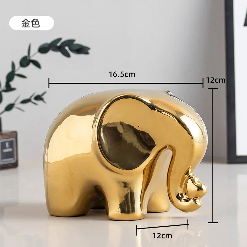 Figurita de elefante de dibujos animados, decoración bohemia para el hogar, adorno para sala de estar, vitrina de vino, escritorio, mueble de TV.