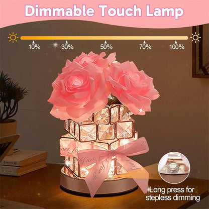 Sunflower LED Table Lamp | Rechargeable 3-Color Dimmable Touch Night Light Decor