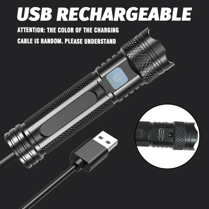 365nm UV Flashlight Black Light | Rechargeable Mini Wood's Lamp for Detection