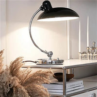 Lámpara de escritorio danesa vintage con brazo oscilante, pinza de sujeción, luz de mesa retro artística para oficina