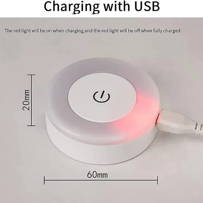 Portable LED Night Light | USB Rechargeable Touch Lamp for Bedroom