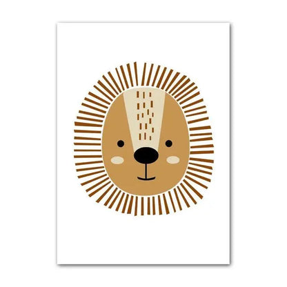 HAKUNA MATATA Art Poster Baby Nursery Canvas Print Lion Animal Painting Tiger Posters Nordic Wall Pictures Kids Room Decoration