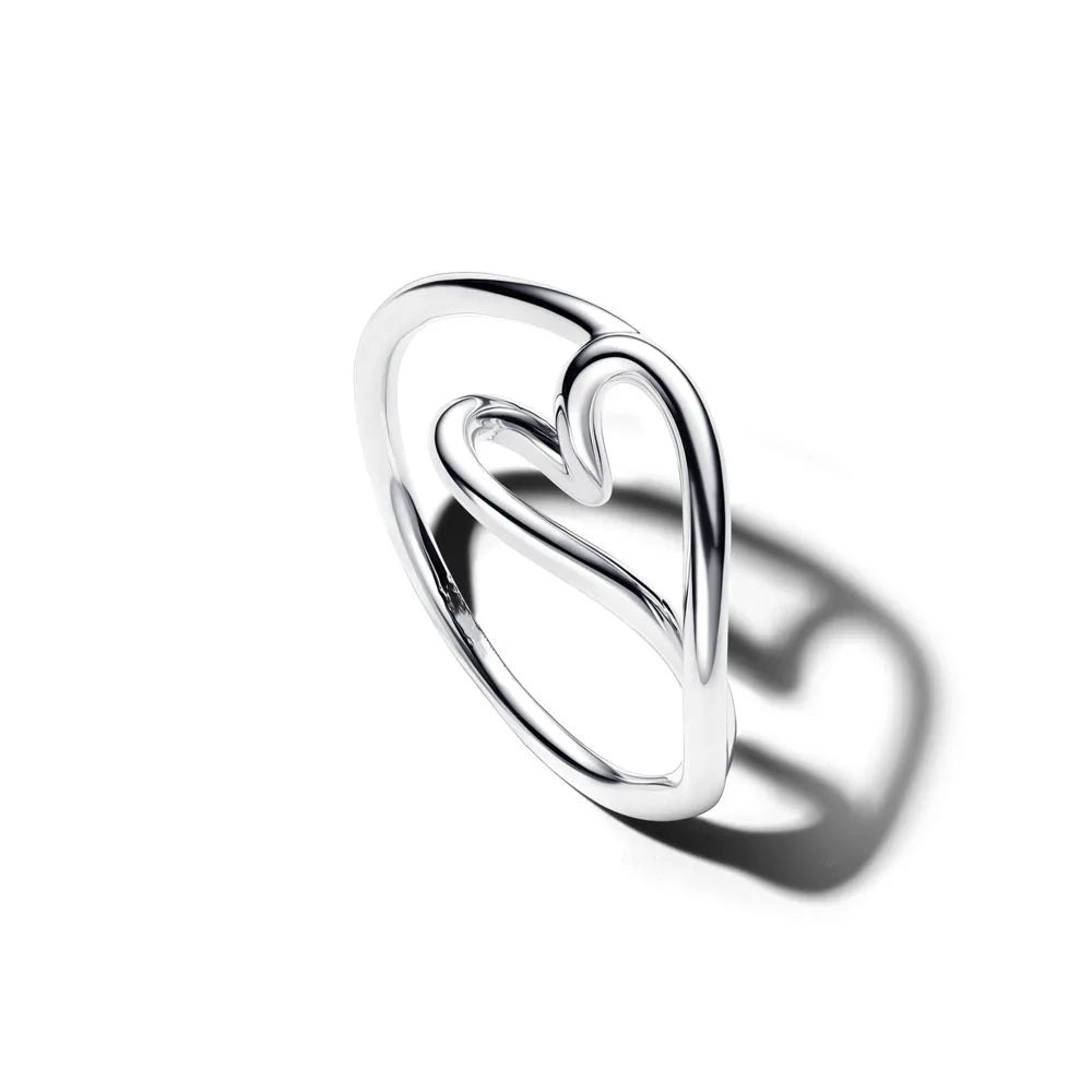 925 Silver Heart Pink Bow Ring | Fine Jewelry for Women
