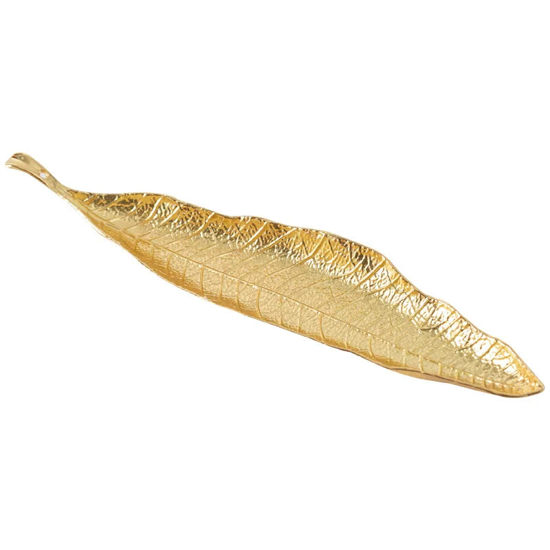Leaf Incense Burner | Metal Ash Catcher for Meditation and Yoga