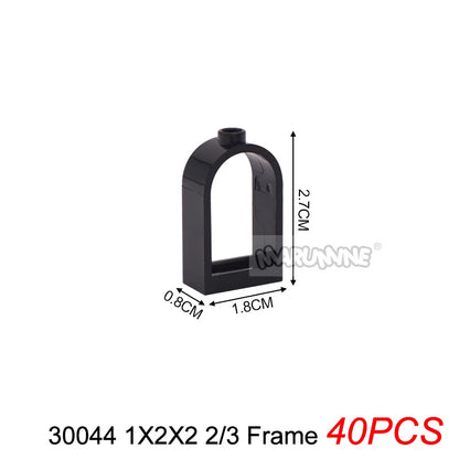 Marumine Window and Door Building Blocks | Compatible City House Parts Set