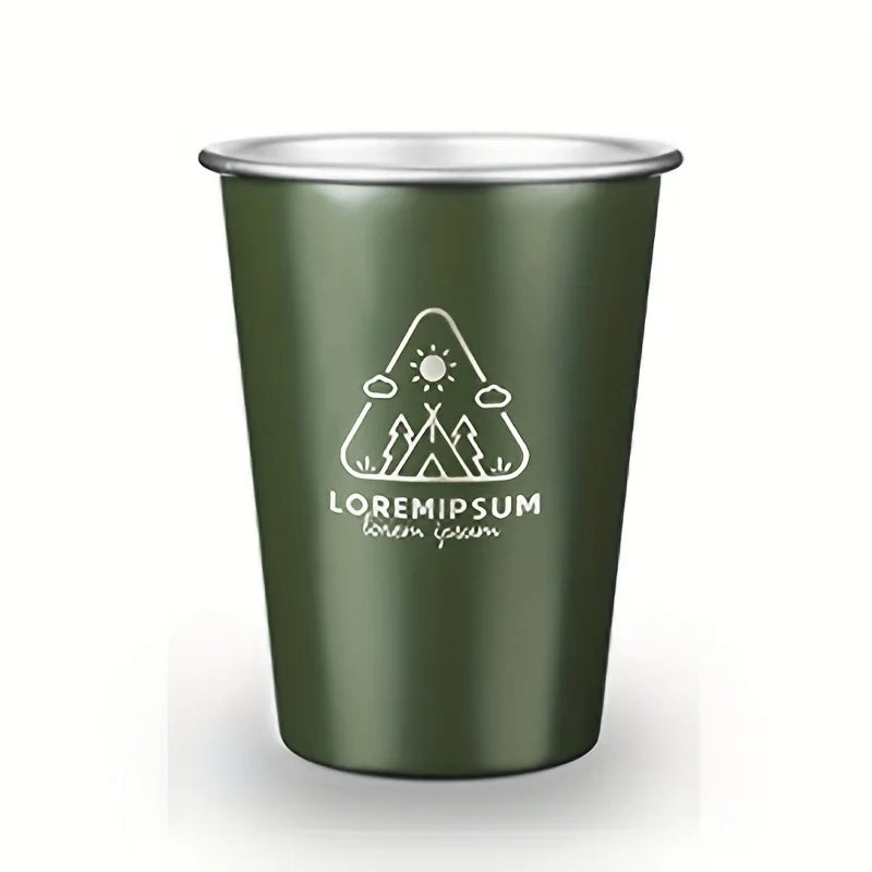 350ml Stainless Steel Beer Mug | Collapsible Outdoor Camping Cup