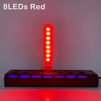 Mini USB LED Desk Lamp | 8 Color Night Light with Eye Protection