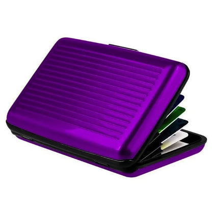 Metal Credit Card Holder Wallet | Slim Waterproof Card Protector