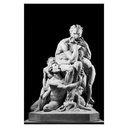 Nordic Simple Wall Art Black Ancient Greek Gods Sculpture David Statue Canvas Print Poster Home Living Room Bedroom Decoration