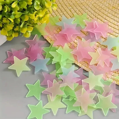Glow in the Dark Star Stickers | Bedroom Wall Decoration